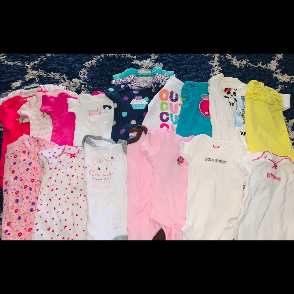 Lot of 20 newborn onesies